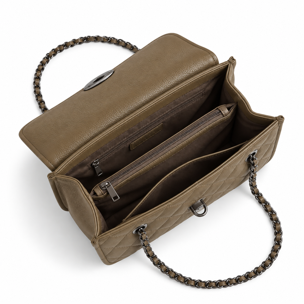 SELVIA — SAGE QUILTED CHAIN BAG