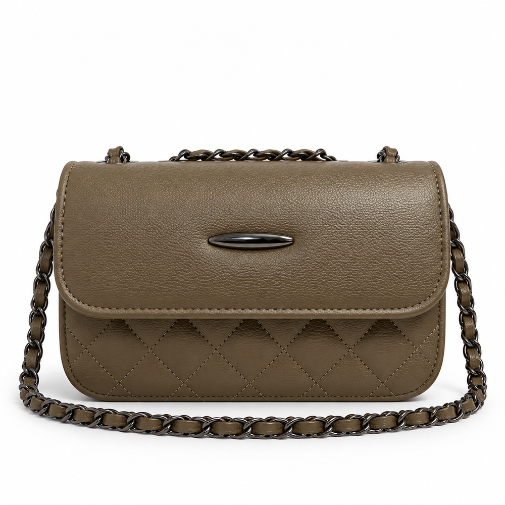 SELVIA — SAGE QUILTED CHAIN BAG