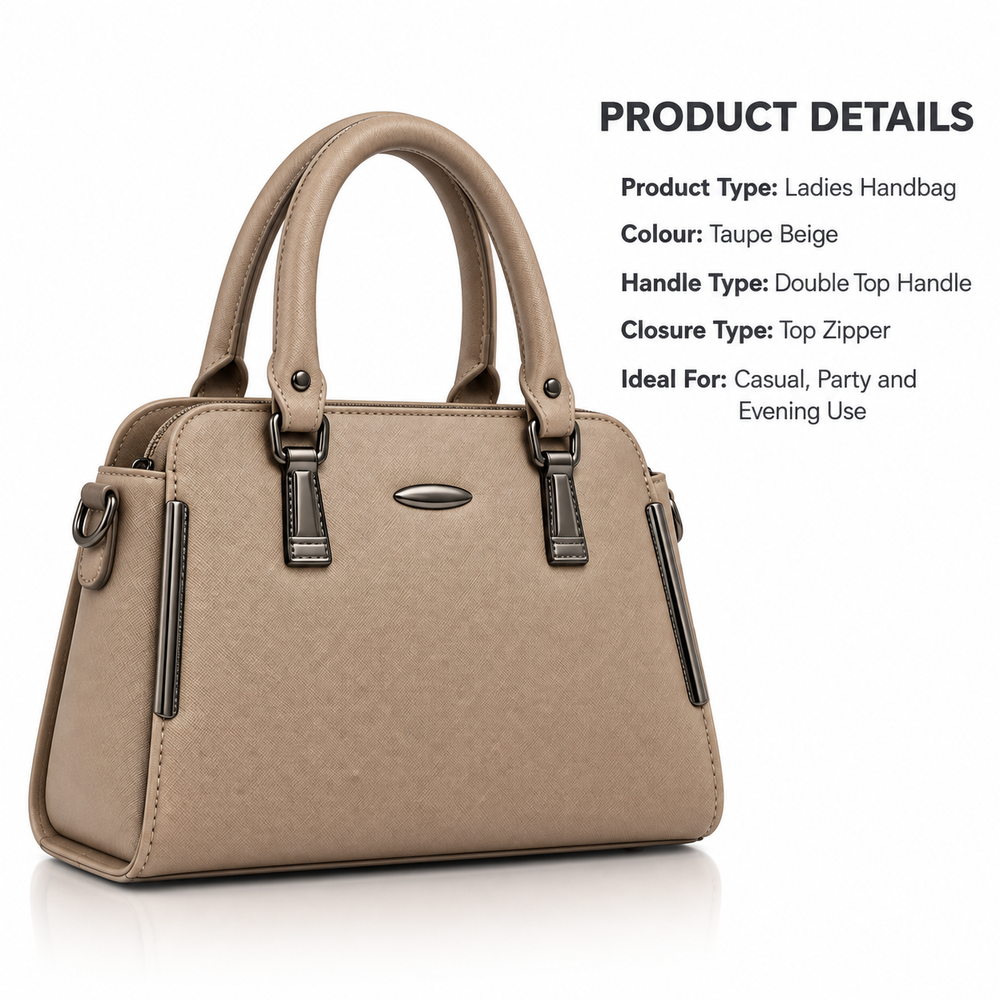 AVELINE — TAUPE STRUCTURED HANDBAG
