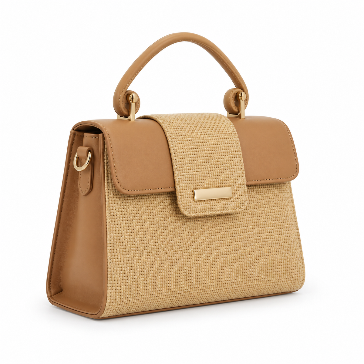 ELVARA — DOVE GREY TEXTURED HANDBAG
