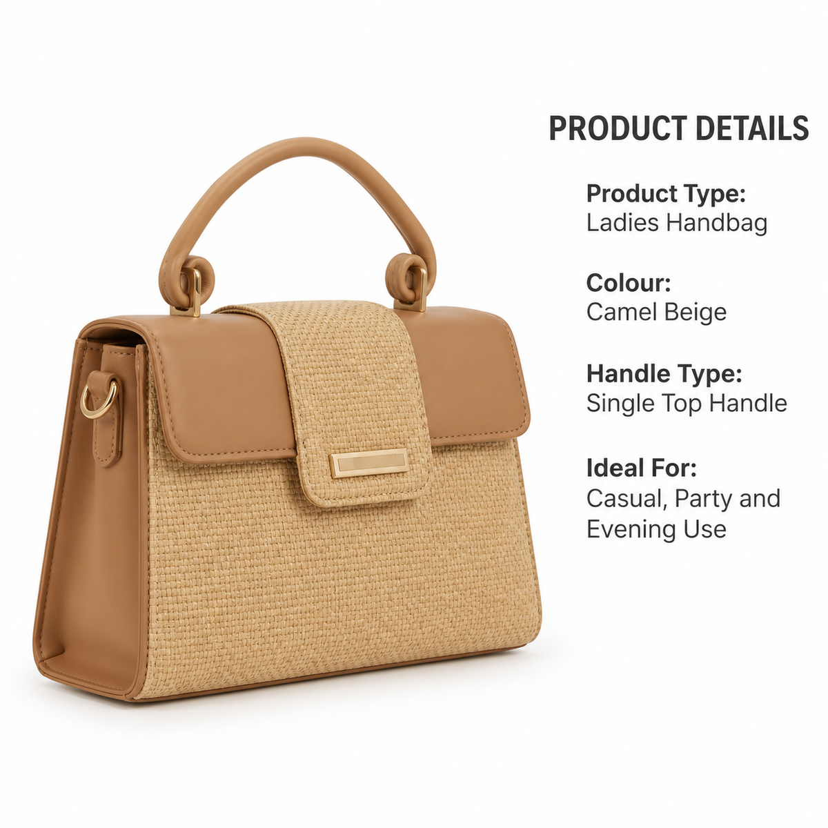 ELVARA — DOVE GREY TEXTURED HANDBAG