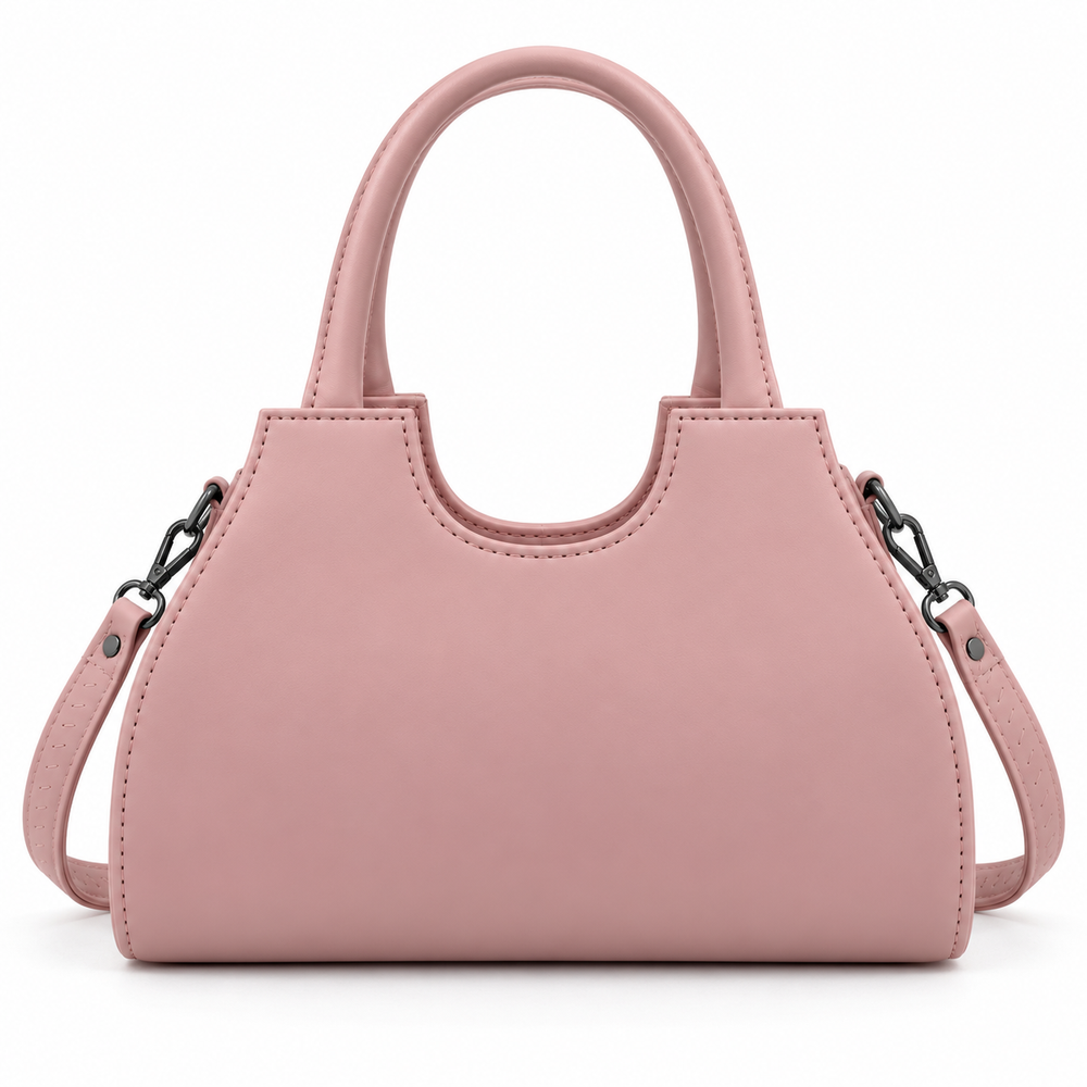 ROSÉLLE — DUSTY ROSE STRUCTURED HANDBAG