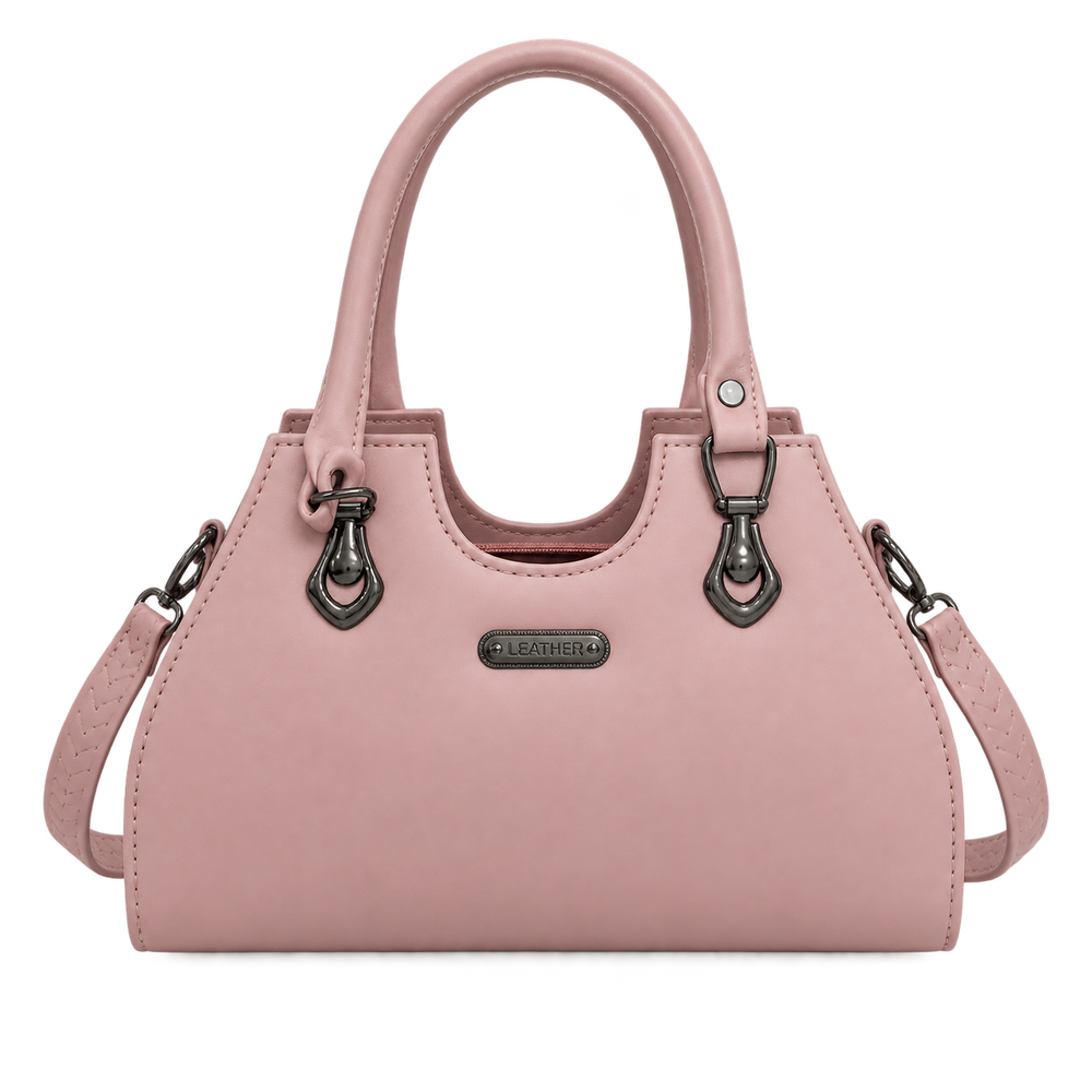 ROSÉLLE — DUSTY ROSE STRUCTURED HANDBAG