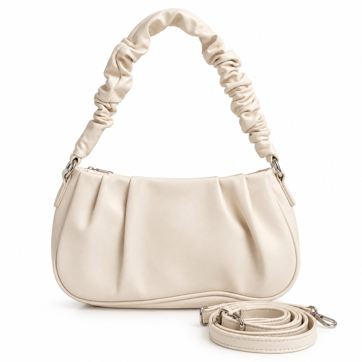 ELIORA — IVORY QUILTED CHAIN BAG