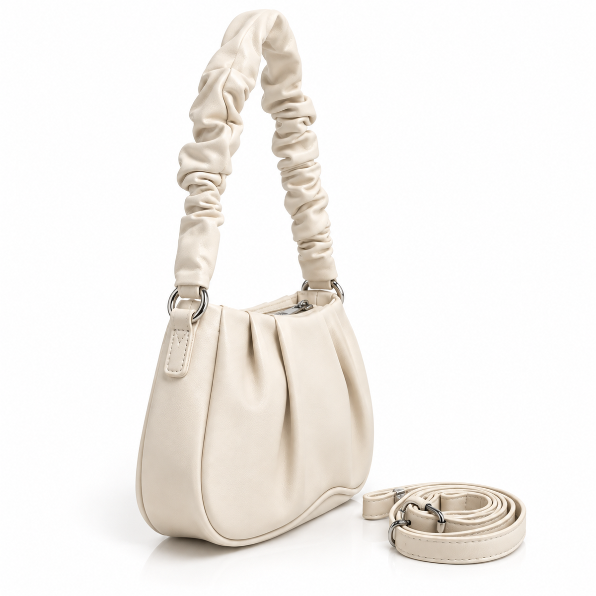 ELIORA — IVORY QUILTED CHAIN BAG