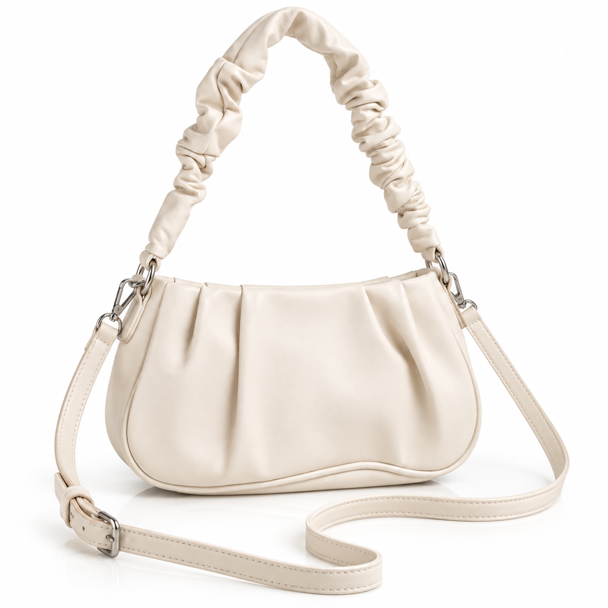 ELIORA — IVORY QUILTED CHAIN BAG