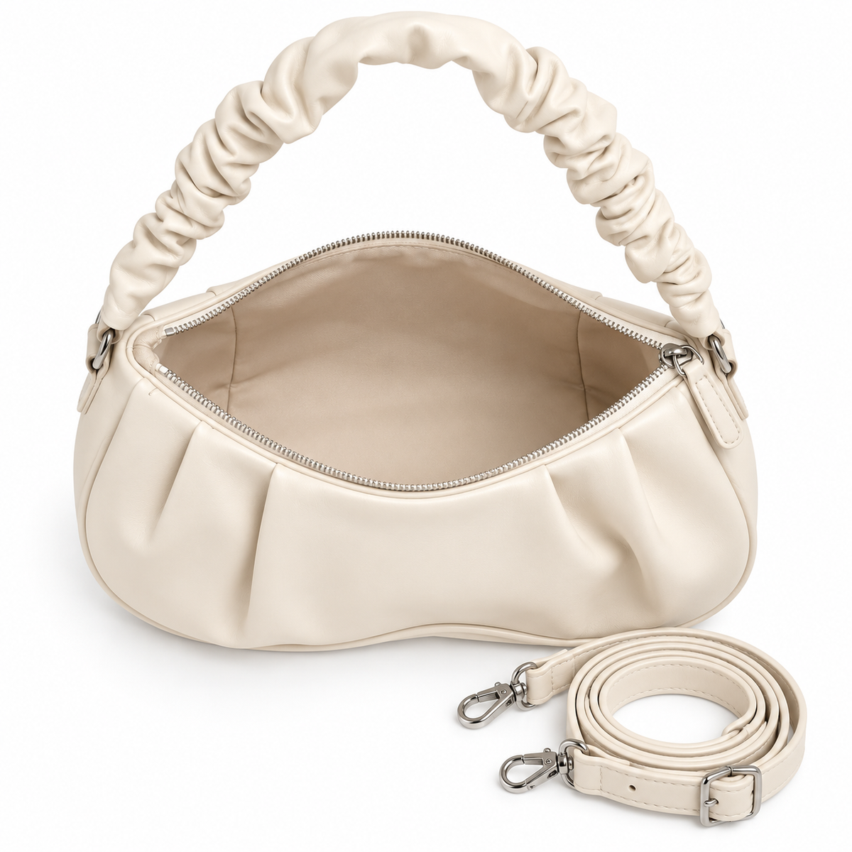 ELIORA — IVORY QUILTED CHAIN BAG