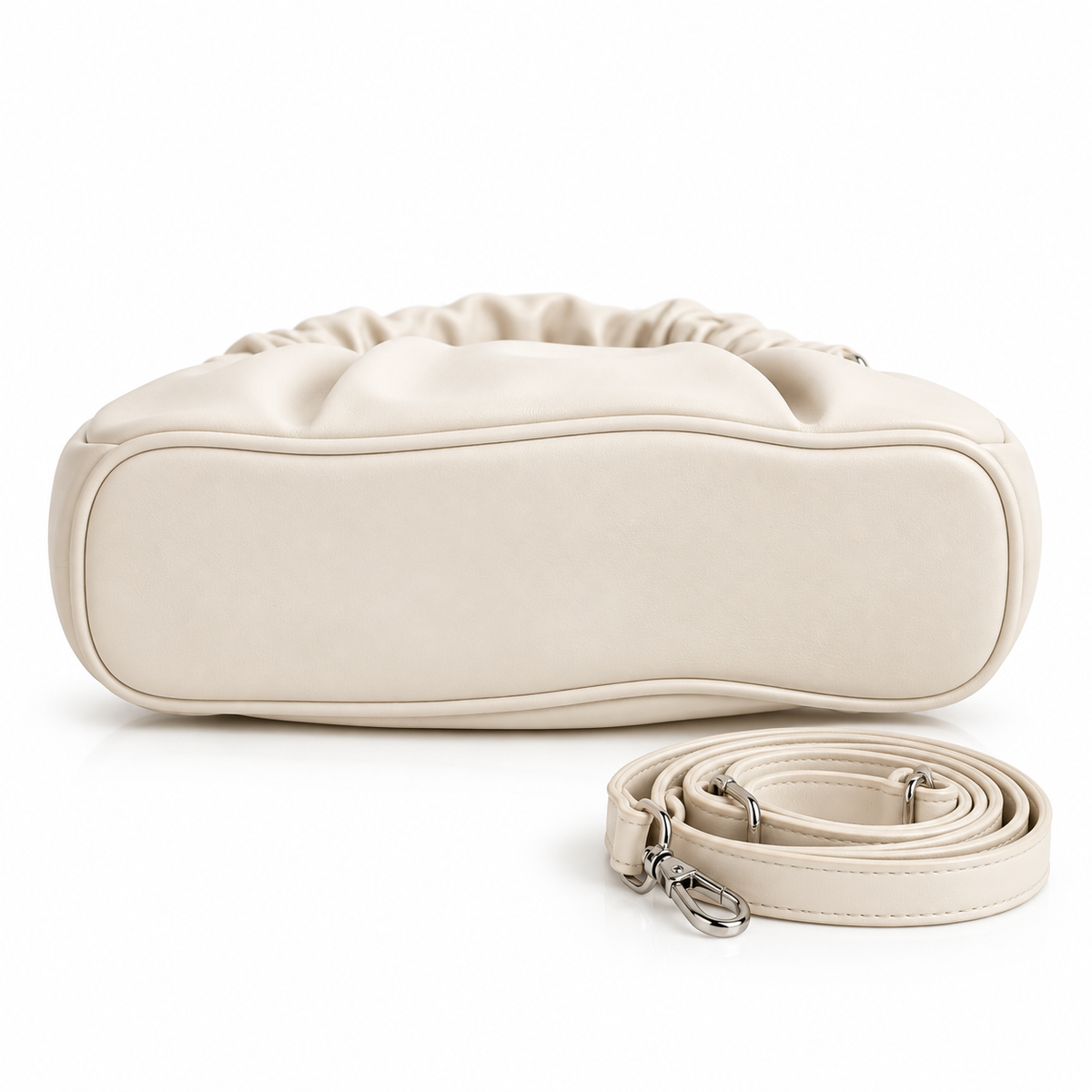 ELIORA — IVORY QUILTED CHAIN BAG