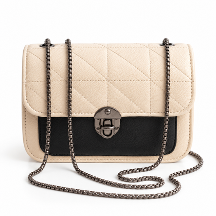 ELIORA — IVORY QUILTED CHAIN BAG
