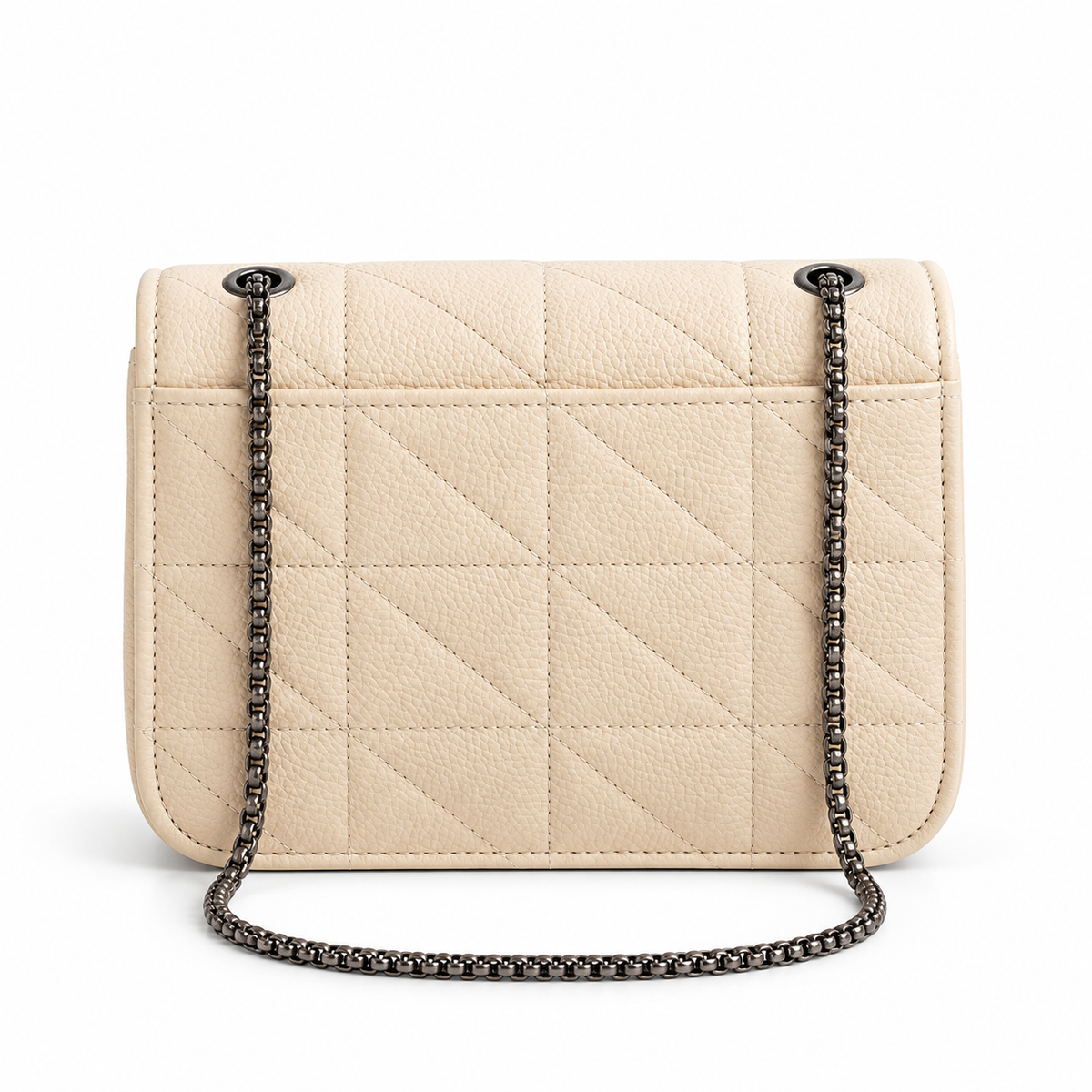 ELIORA — IVORY QUILTED CHAIN BAG