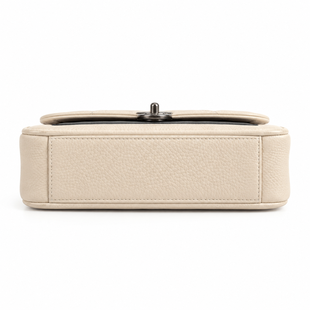 ELIORA — IVORY QUILTED CHAIN BAG