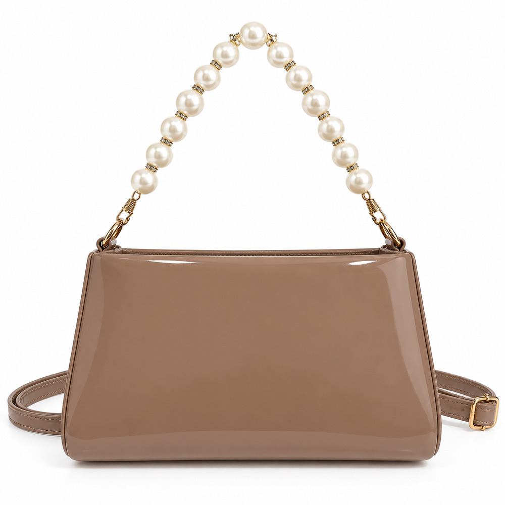CALISTA — MOCHA PEARL HAND BAG