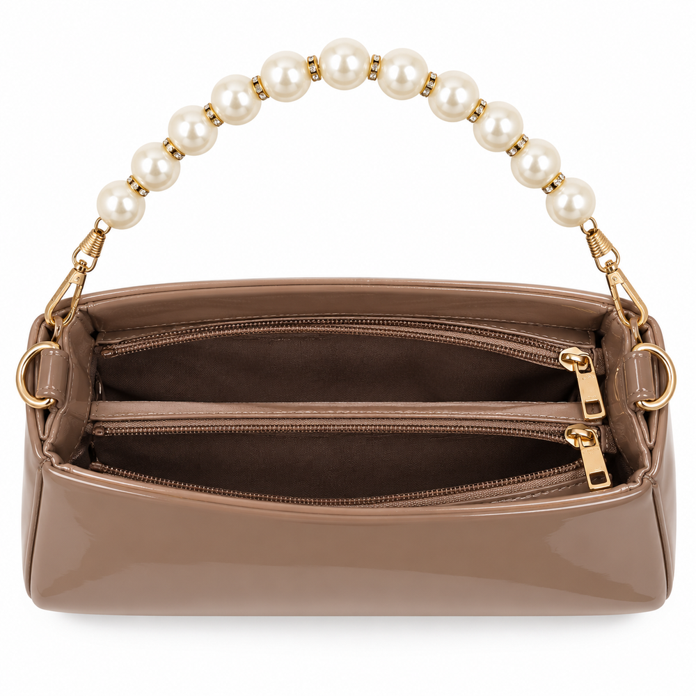 CALISTA — MOCHA PEARL HAND BAG