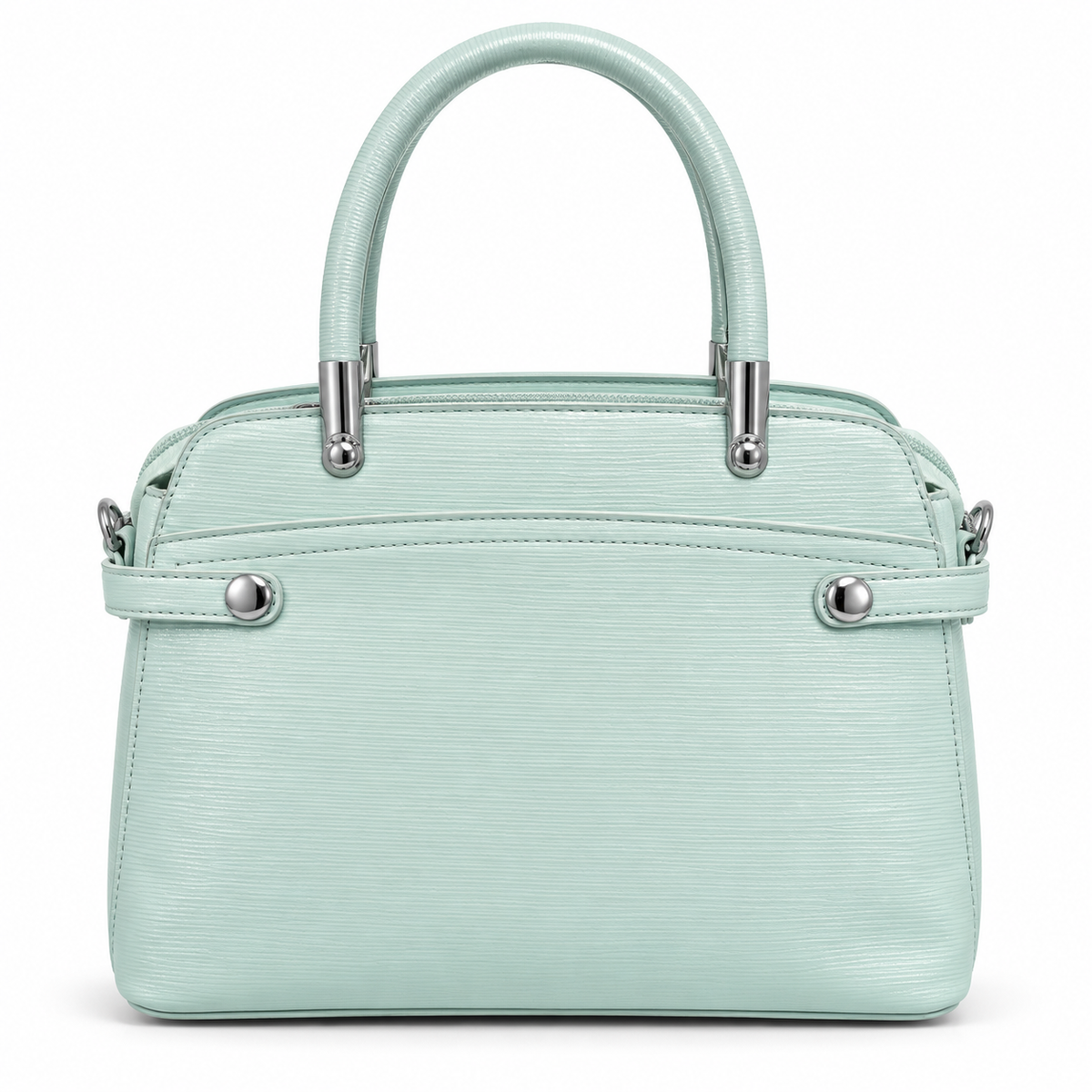 ELVIRA — MINT STRUCTURED SATCHEL BAG
