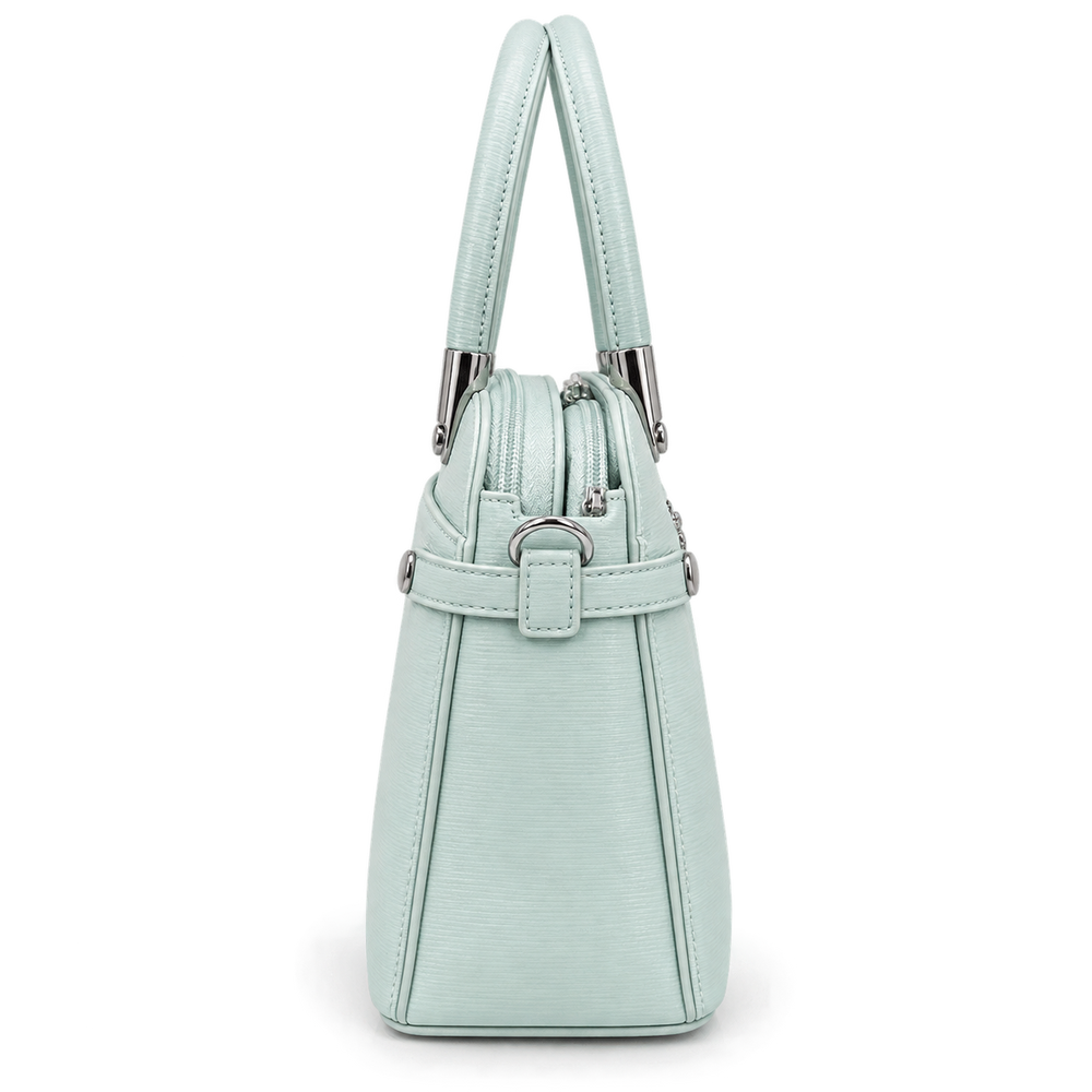 ELVIRA — MINT STRUCTURED SATCHEL BAG