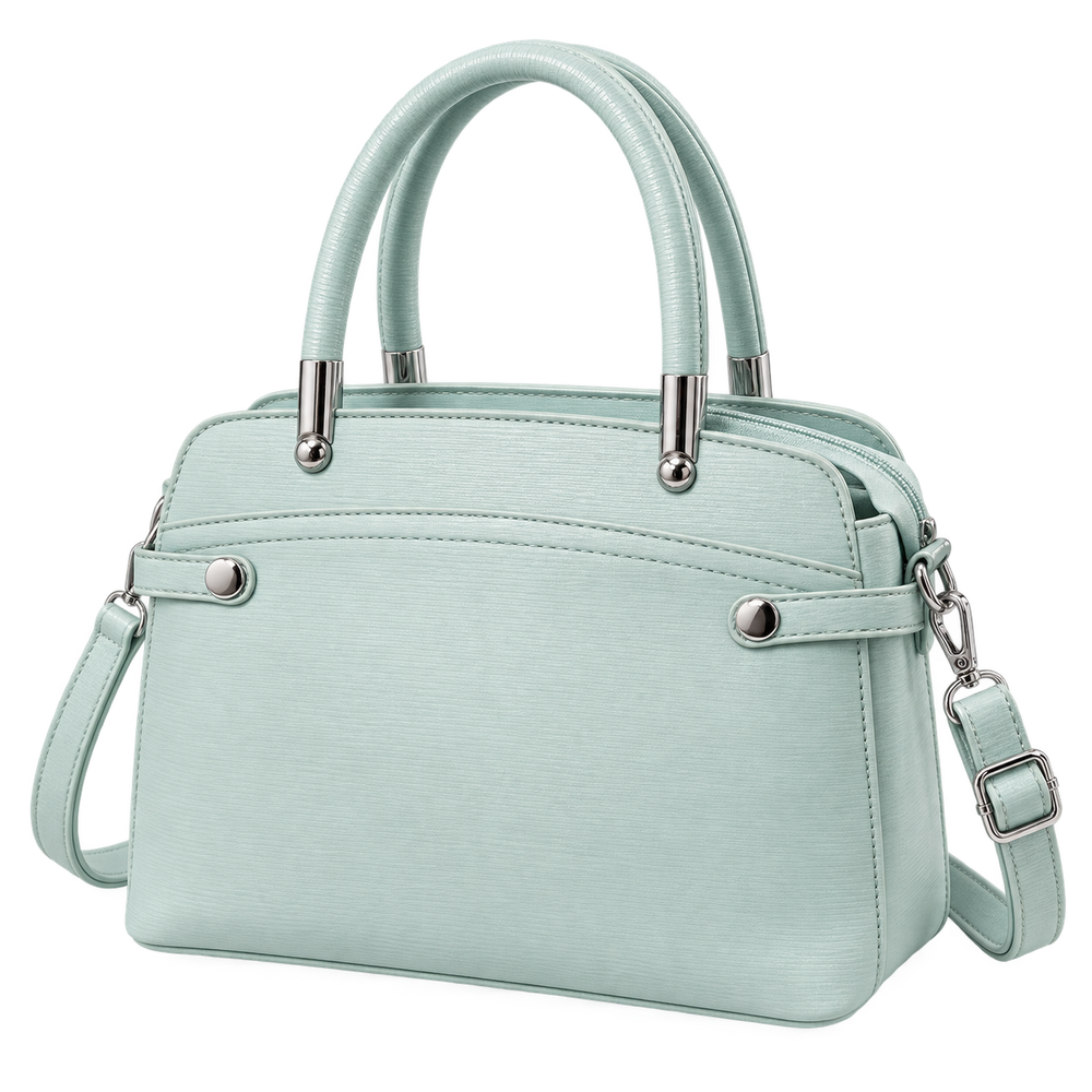 ELVIRA — MINT STRUCTURED SATCHEL BAG