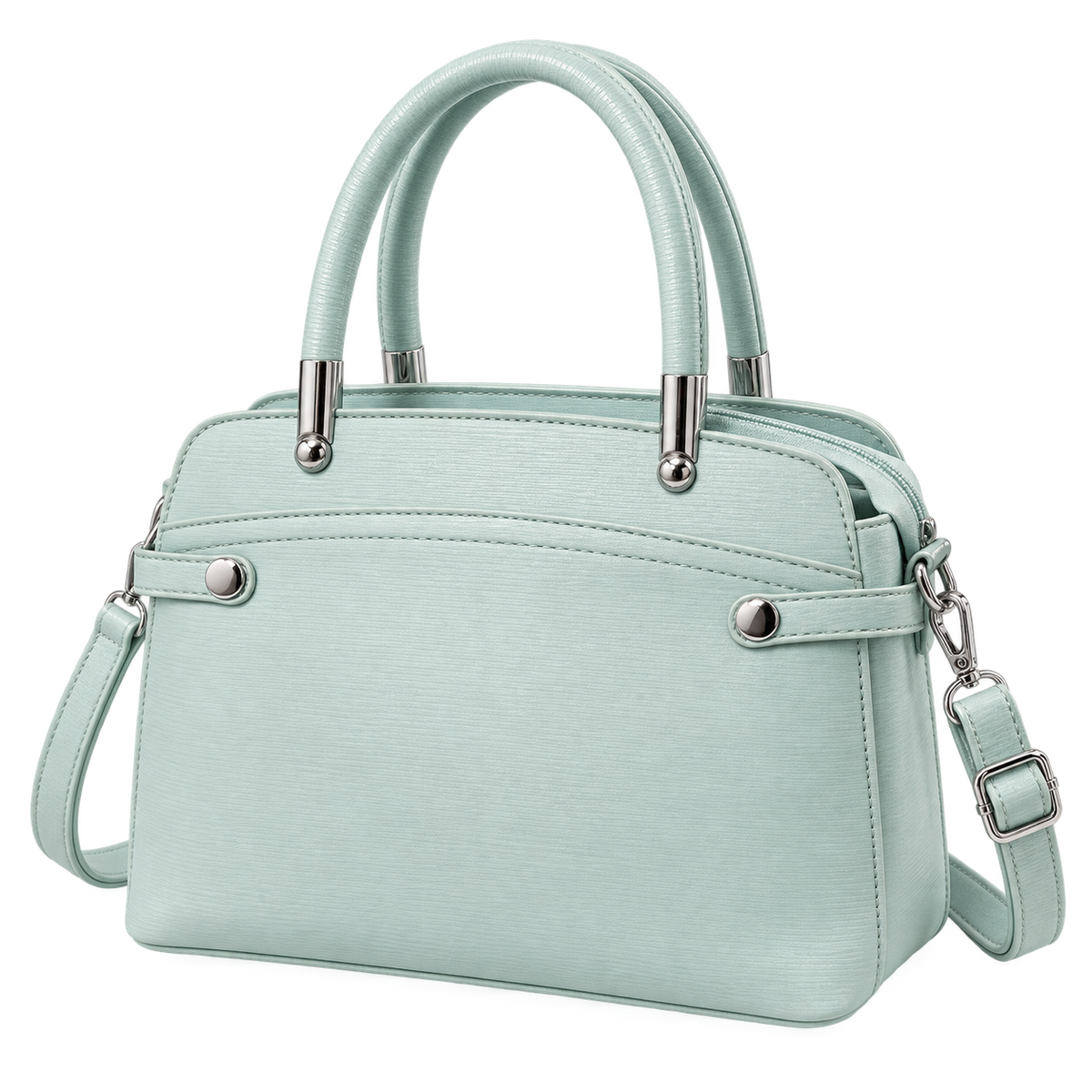 ELVIRA — MINT STRUCTURED SATCHEL BAG