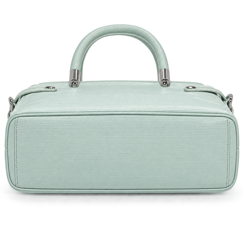 ELVIRA — MINT STRUCTURED SATCHEL BAG