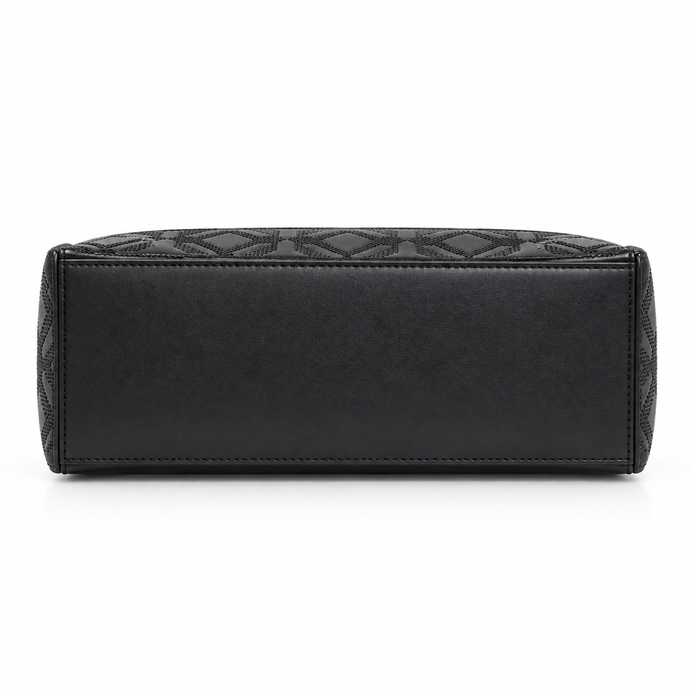 VELORA — NOIR GEOMETRIC TOTE BAG